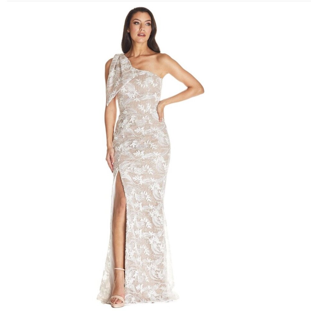 Dress the Population Genevieve Dress In White NWT